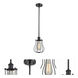 Austere Barrington LED 6 inch Matte Black Pendant Ceiling Light