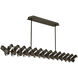 Stitch LED 58.75 inch Painted Black Oxide Chandelier Ceiling Light