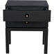 Andras 28 X 24 inch Black Side Table