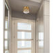 Tully 3 Light 10 inch Brass Flush Mount Ceiling Light