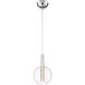 Empire LED 7 inch Chrome with Seeded Acrylic Mini Pendant Ceiling Light