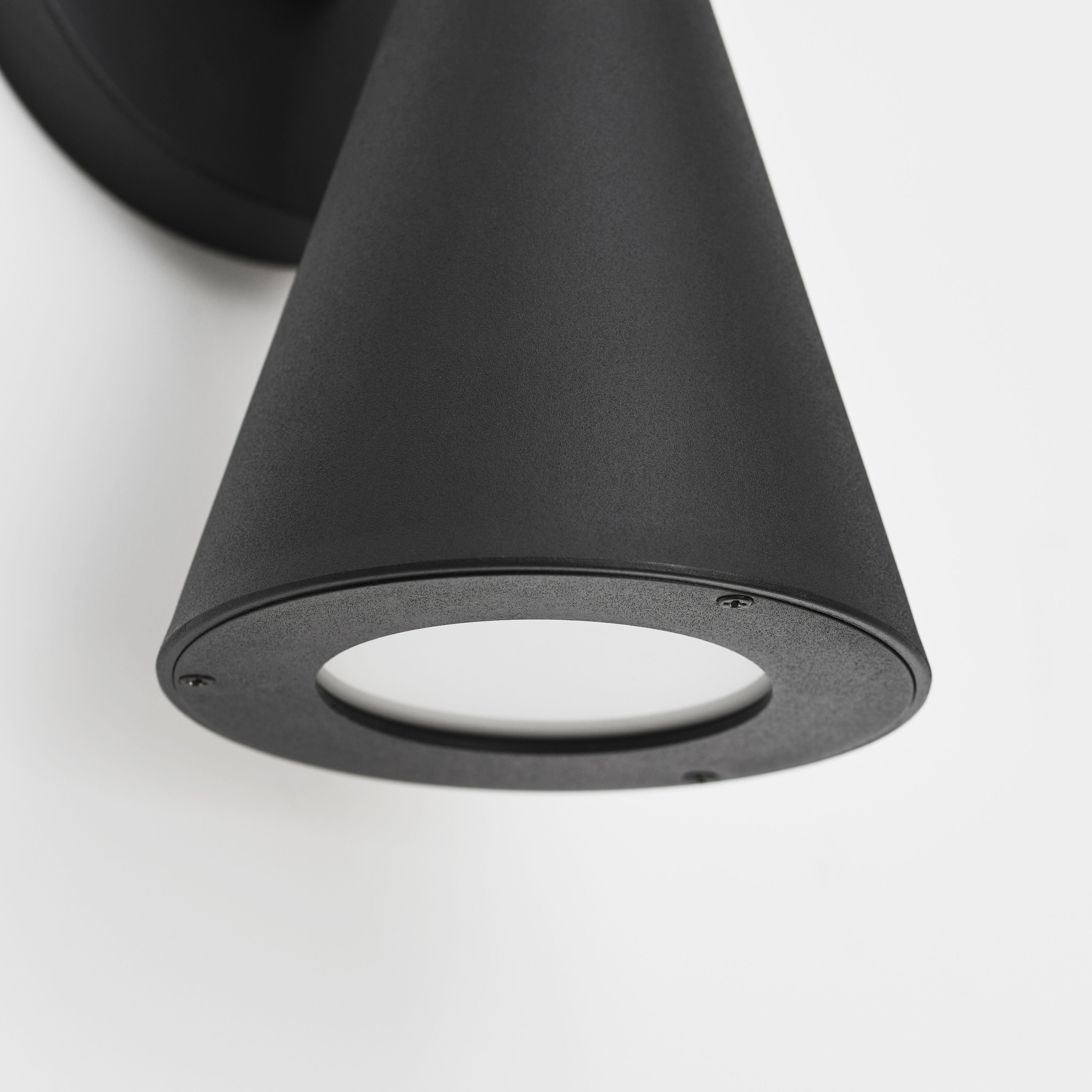 AERIN Albertine 2 Light 18 inch Textured Black Outdoor Wall Sconce