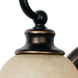 Heritage 2 Light 15 inch Oil Rubbed Bronze Wall Sconce Wall Light