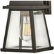 Bainbridge LED 14 inch Oil Rubbed Bronze with Heritage Brass Outdoor Wall Mount Lantern