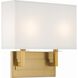 Durham Bath Wall Light in Vibrant Gold