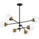 Trance 6 Light 34 inch Western Bronze Chandelier Ceiling Light