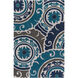 Cosmopolitan 156 X 108 inch Blue and Blue Area Rug, Polyester