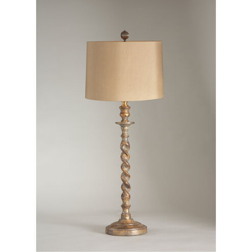 Chelsea House 31 inch 150.00 watt Hand Rubbed Antique Green Buffet Lamp Portable Light