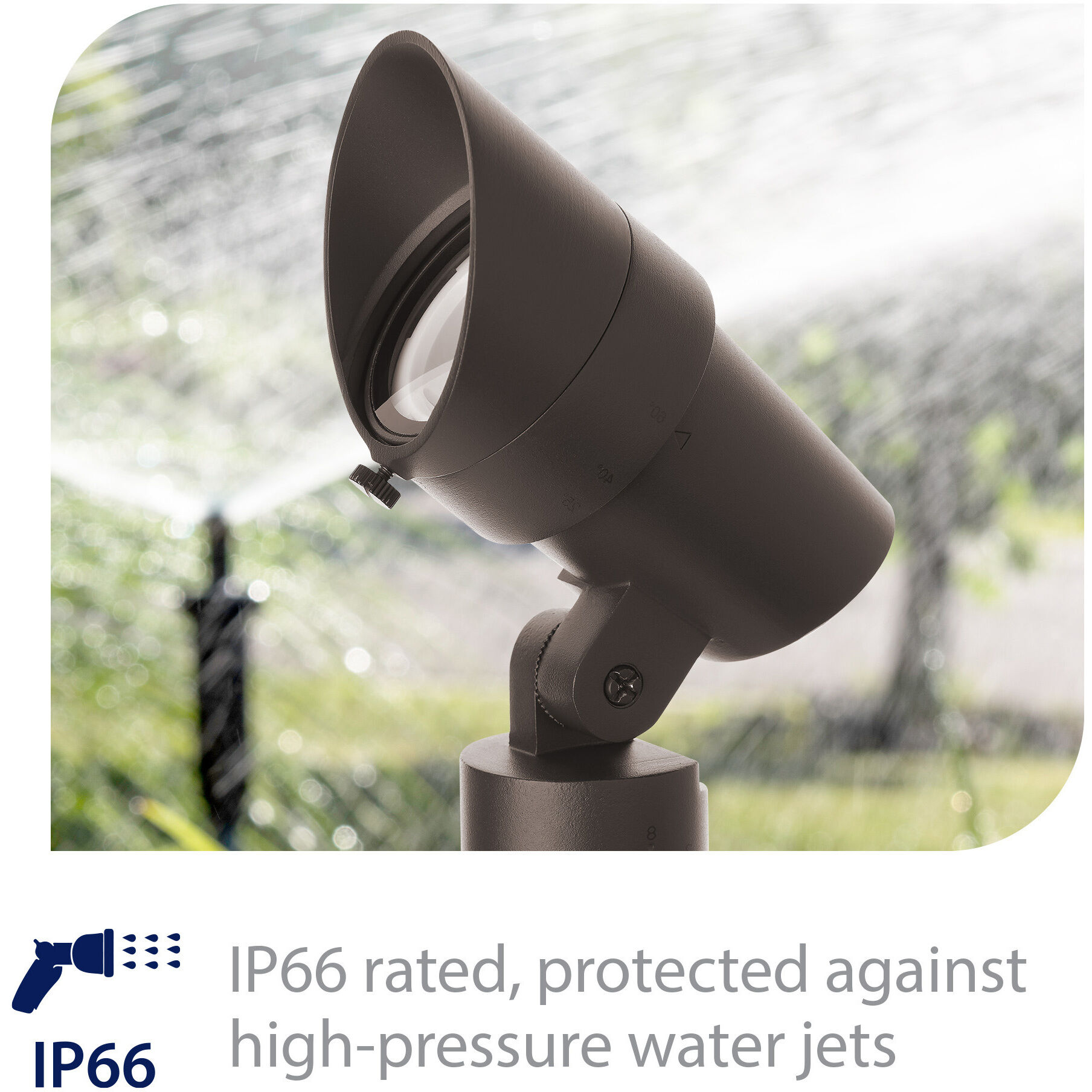 Tyler Solid Brass Coated in Bronze 18 watt LED Spot and Flood Lighting in 3000K, Bronzed Brass, Low Voltage Accent Light, WAC Landscape