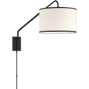 Mallory 50.5 inch 60.00 watt Matte Black Task Sconce Wall Light