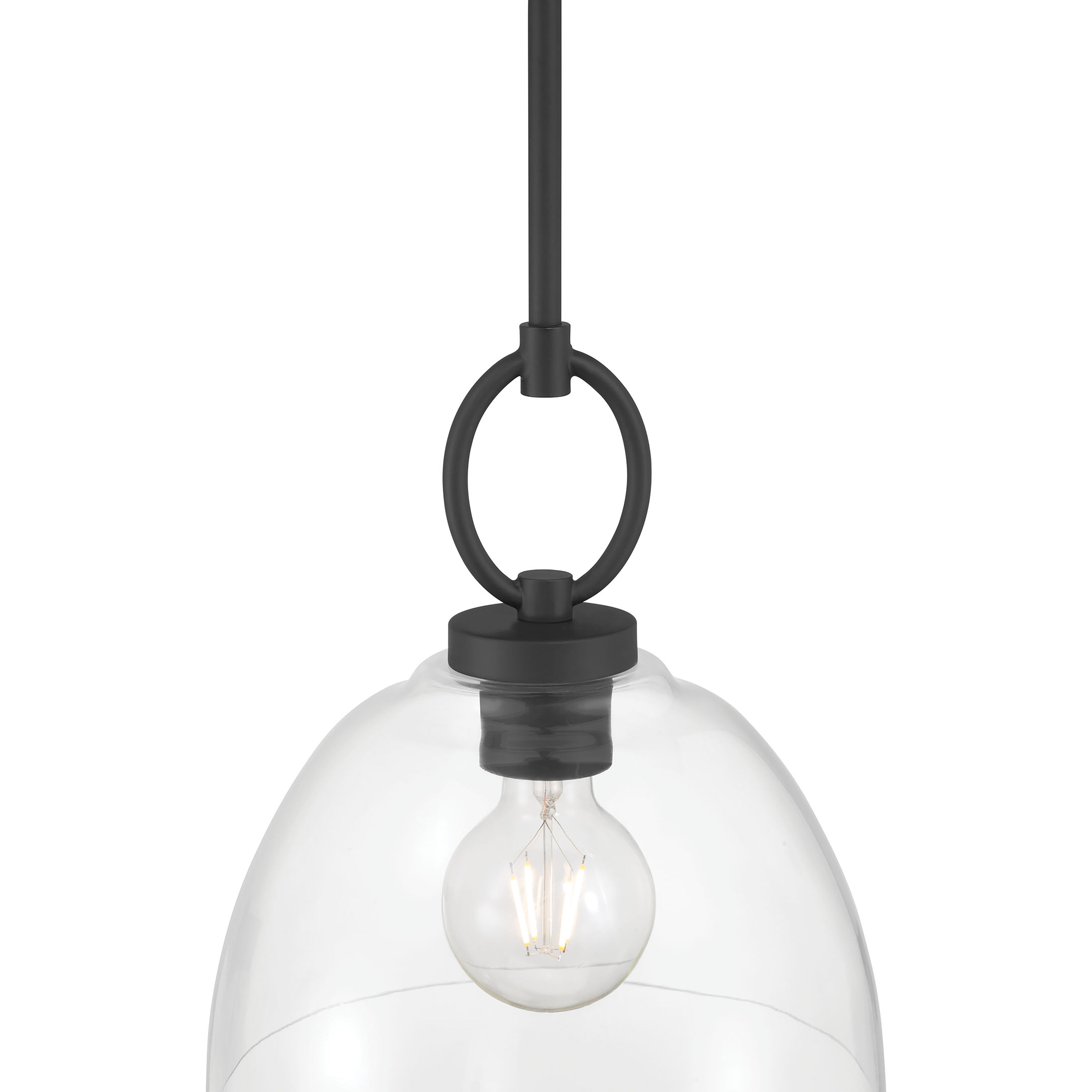 Velto 1 Light 10 inch Matte Black Pendant Ceiling Light