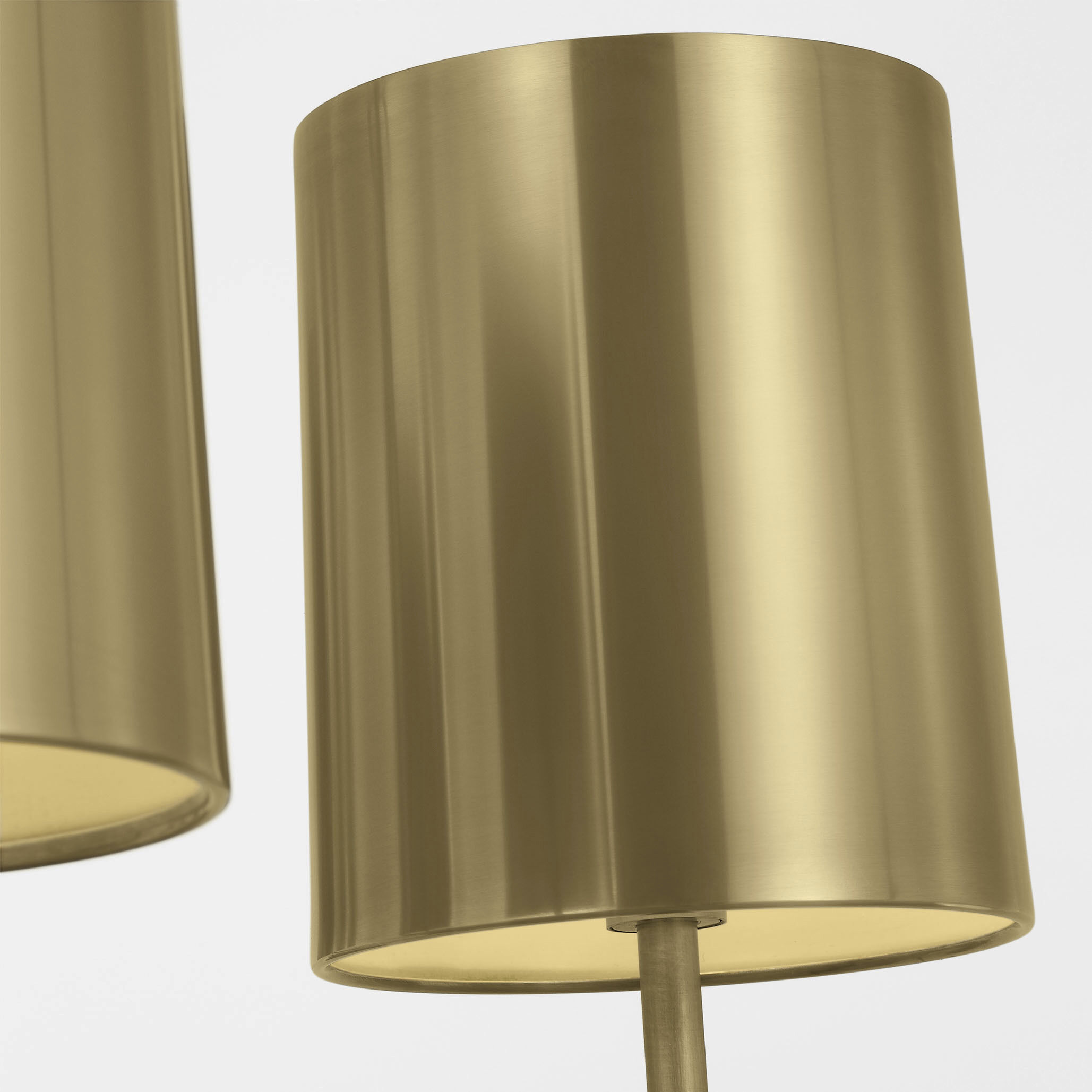 Barbara Barry Go Lightly LED 30 inch Soft Brass Two Tier Chandelier Ceiling Light, Extra Large