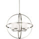 Alturas 5 Light 27.25 inch Brushed Nickel Chandelier Ceiling Light
