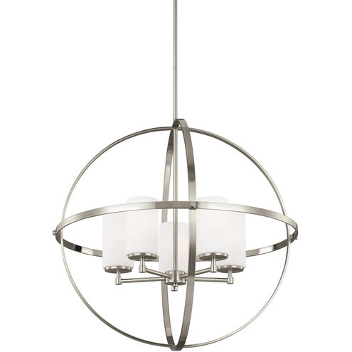 Alturas 5 Light 27.25 inch Brushed Nickel Chandelier Ceiling Light