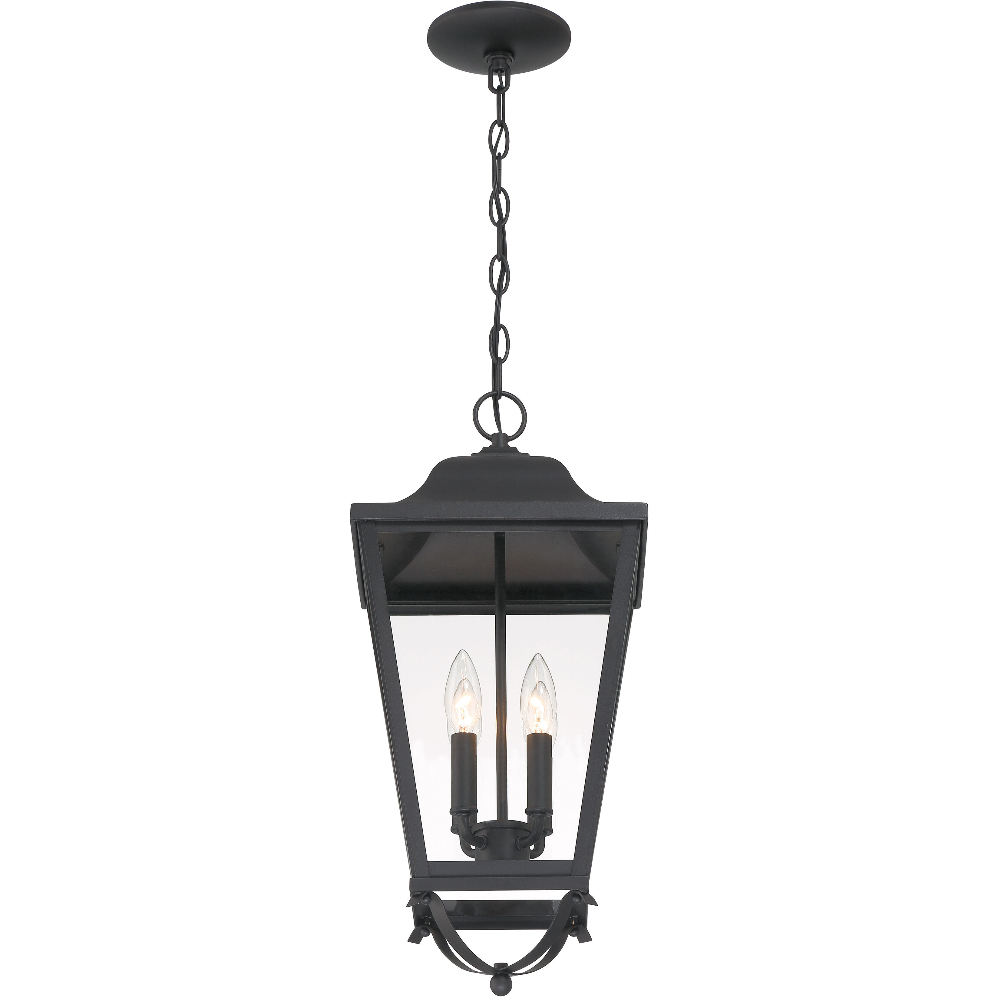 Savannah 4 Light 10 inch Sand Coal Outdoor Chain Hung, The Great Outdoors