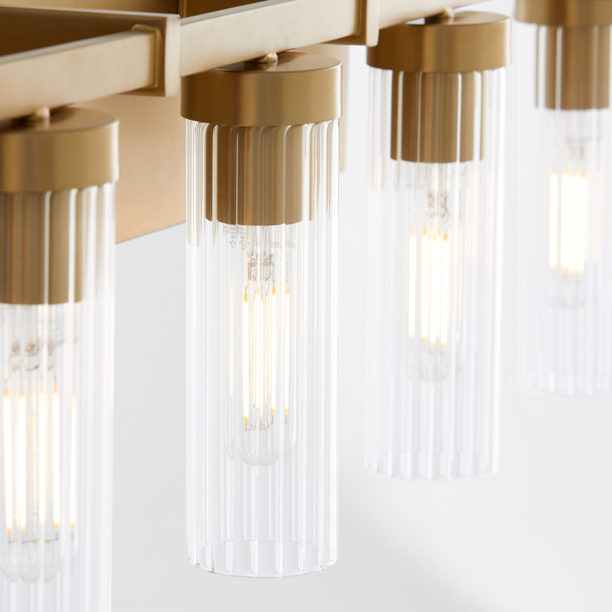 Kilbey 5 Light 35 inch Aged Brass Vanity Light Wall Light