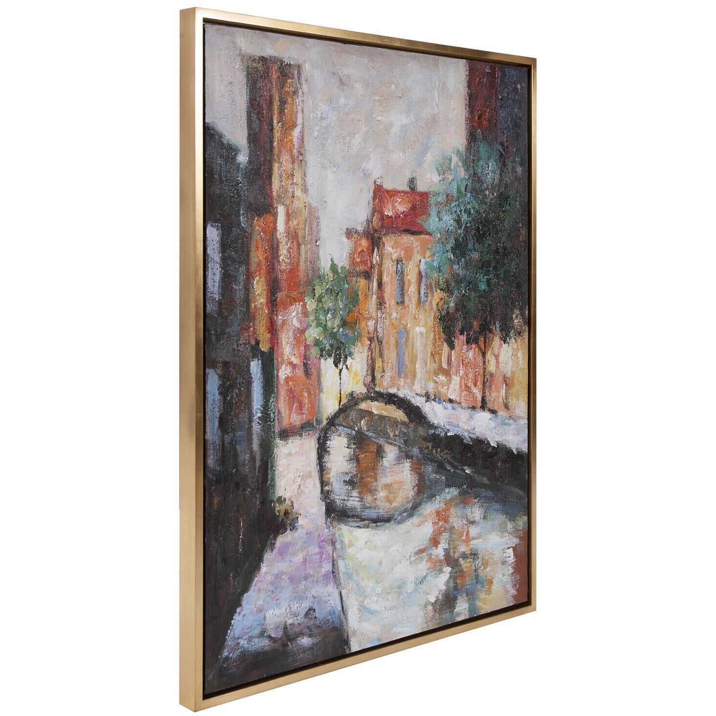 French Way 41.75 X 31.5 inch Hand Painted Original Art