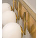 Metropolitan 3 Light 30 inch Satin Brass Vanity Light Wall Light