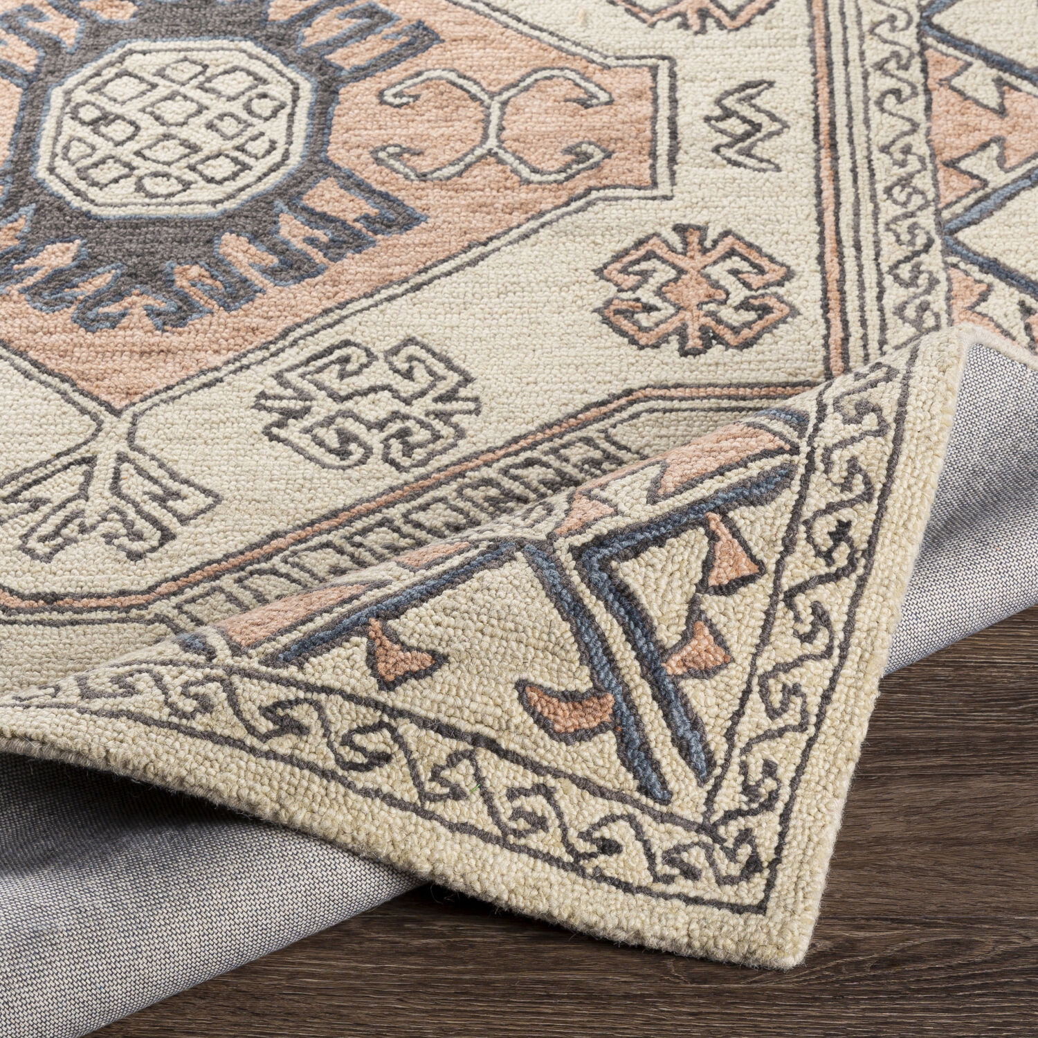 Urfa 96 X 30 inch Peach Rug in 2.5 x 8, Runner