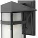 Estate Series Harbor Outdoor Wall Mount Lantern in Satin Black, Small