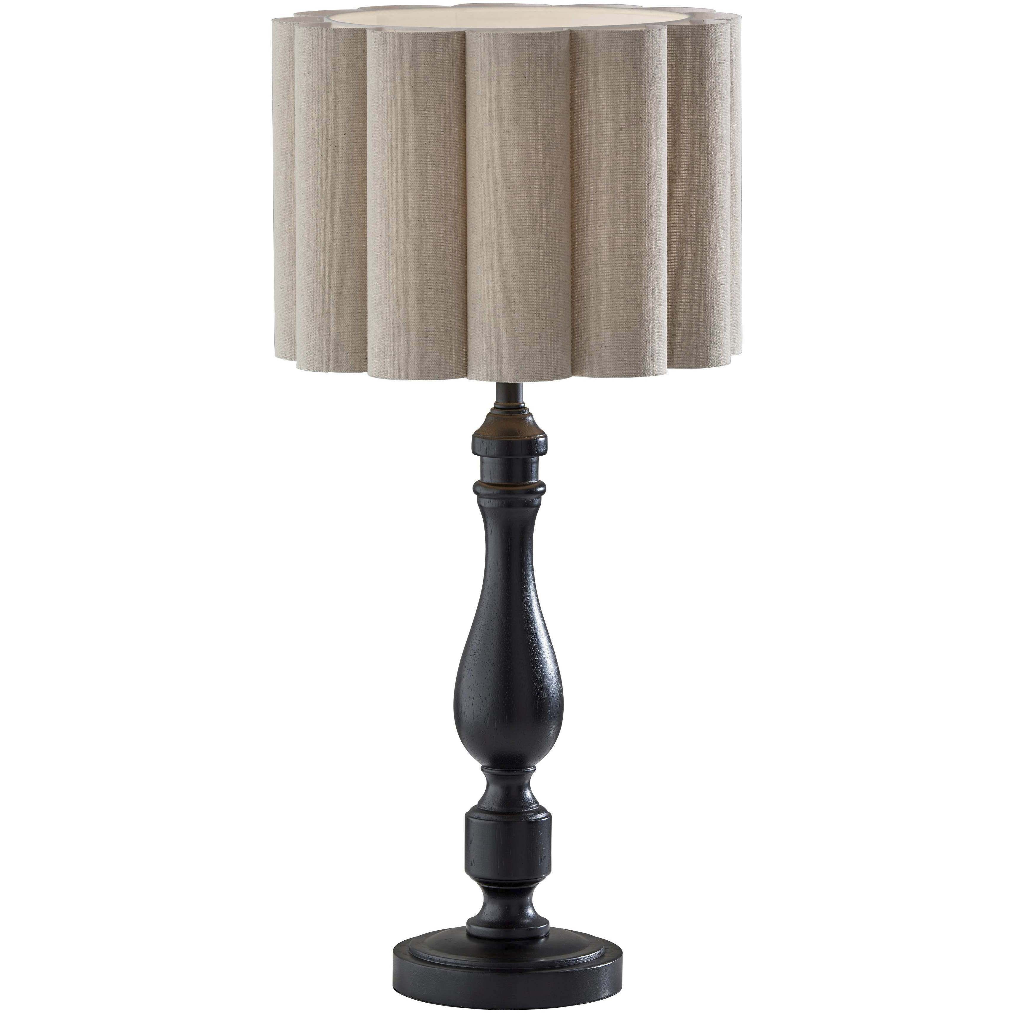 Claret 26.5 inch 100.00 watt Black Wood Table Lamp Portable Light