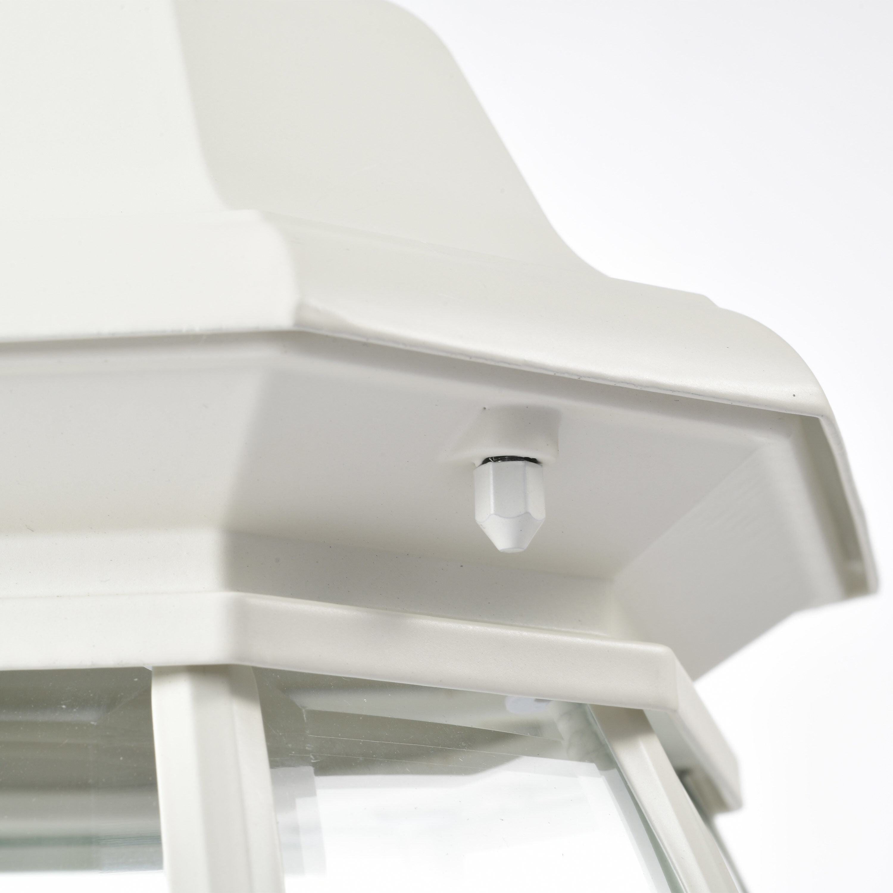 Central Park 3 Light 21 inch White Outdoor Post Lantern