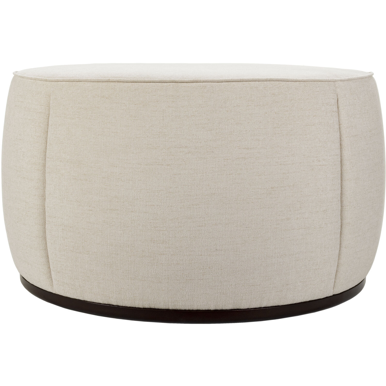 Lanza 21 inch Upholstery: Light Beige; Base: Dark Brown Ottoman