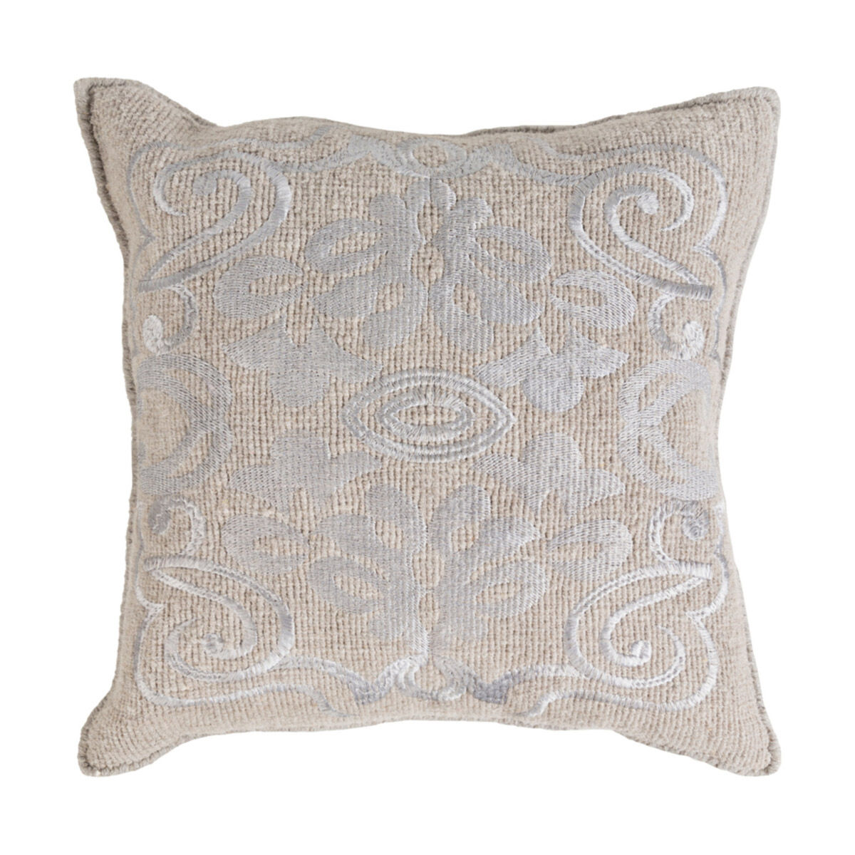 Adeline 18 X 18 inch Medium Gray Throw Pillow