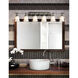 Fusion 6 Light 48 inch Polished Chrome Bath Vanity Light Wall Light in 4200 Lm LED, Opal Fusion
