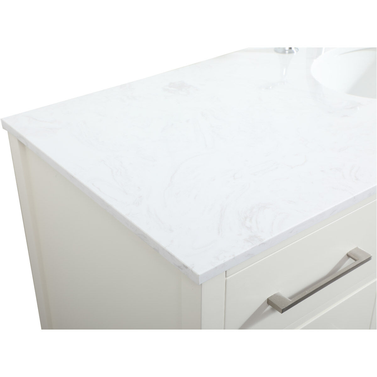 Irene 60 X 22 X 34 inch White Vanity Sink Set