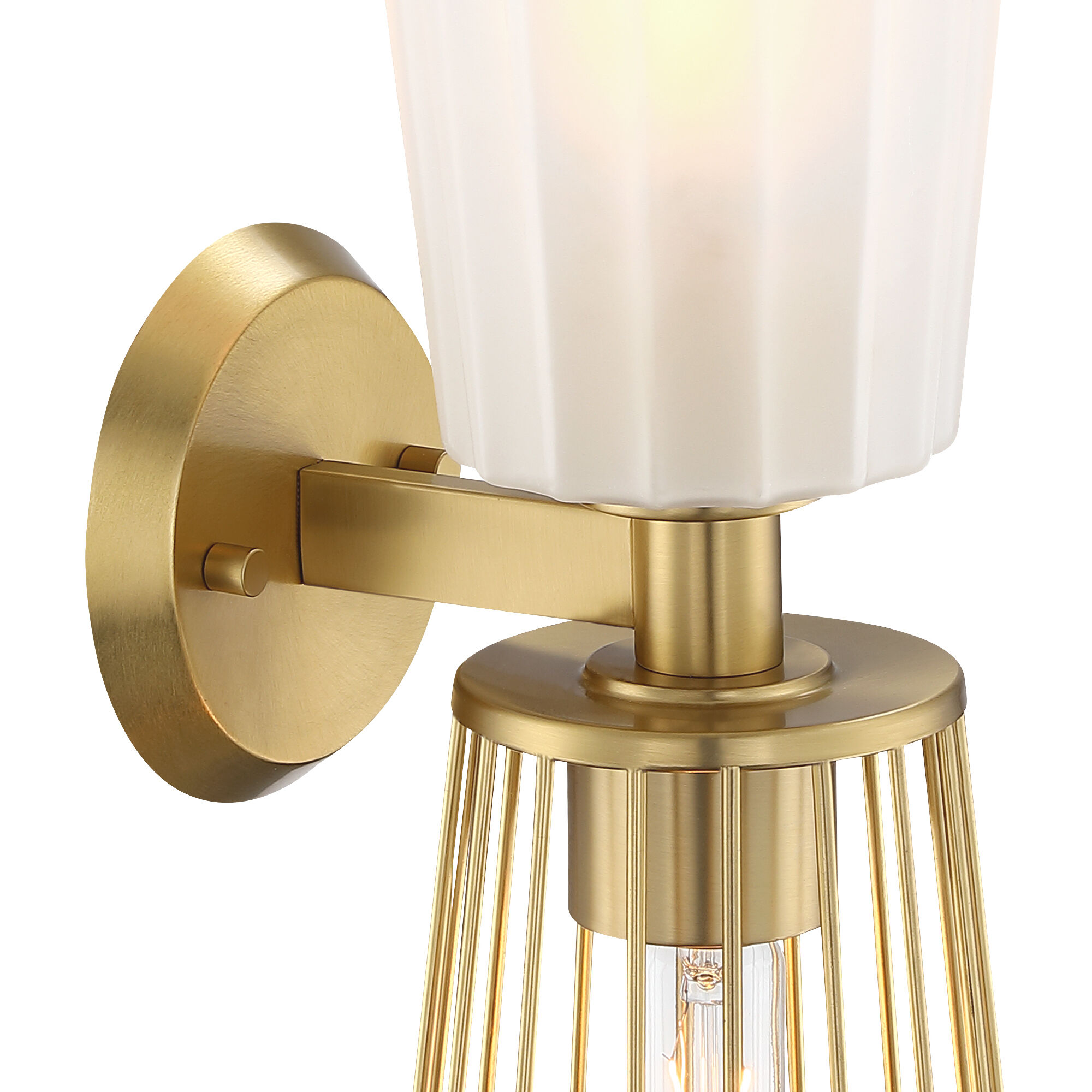 Liana 2 Light 6 inch Brushed Gold Wall Sconce Wall Light