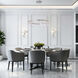 Riverbed LED 39.6 inch Sterling Pendant Ceiling Light