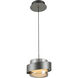Axis LED 7.75 inch Graphite Pendant Ceiling Light