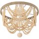 Jolie 4 Light 16 inch Beige Flush Mount Ceiling Light