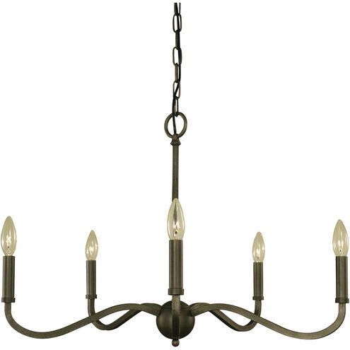 Heidelberg 5 Light 26 inch Iron Dining Chandelier Ceiling Light