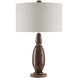 Temptress 28.5 inch 150 watt Natural and Polished Nickel Table Lamp Portable Light