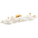 Holmdel LED 23.75 inch Aged Brass Semi Flush Ceiling Light