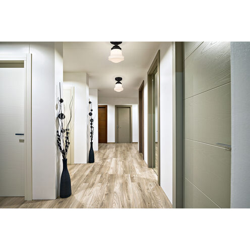 Vaughn 1 Light 10.5 inch Matte Black Flush Mount Ceiling Light