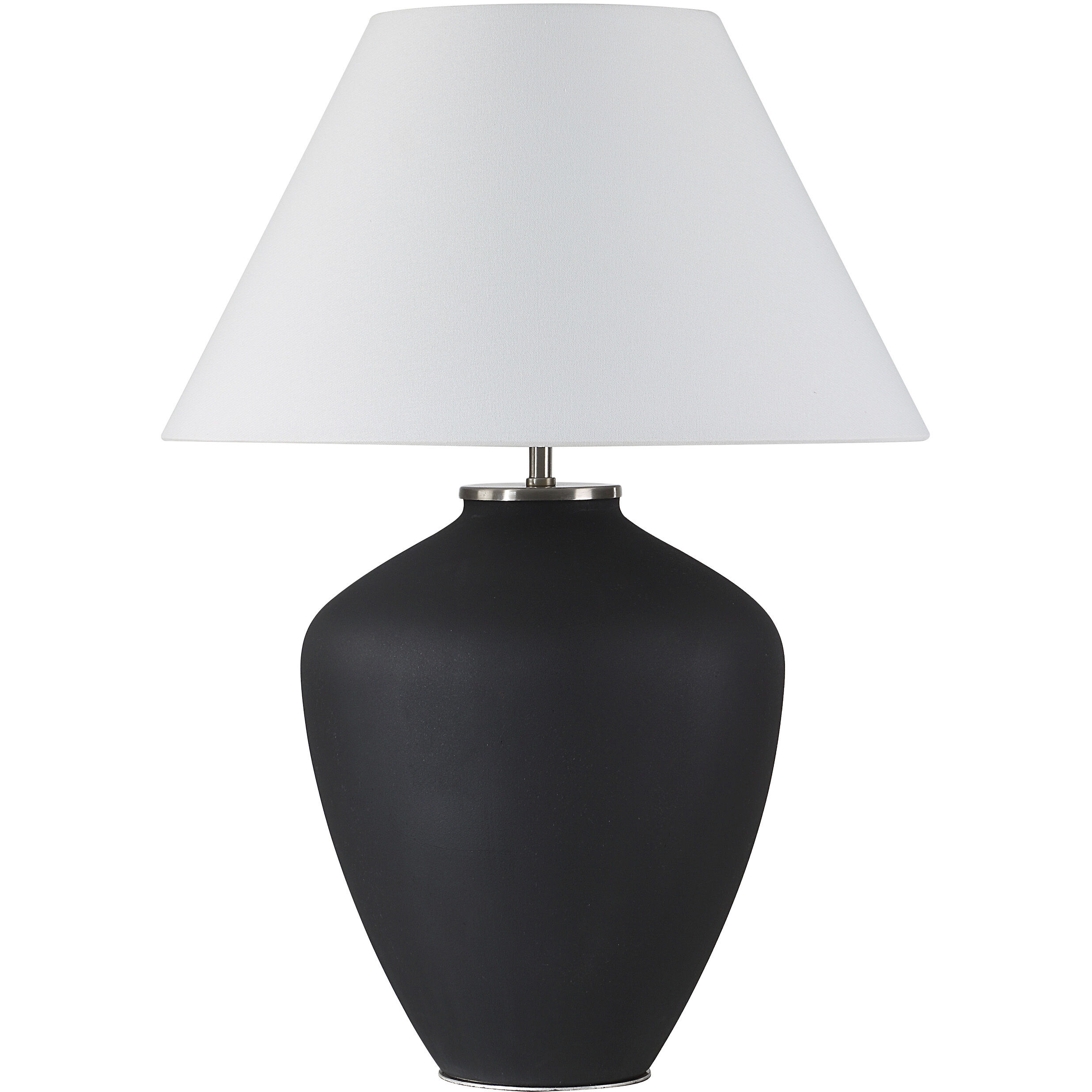 Jennie 27.5 inch 60.00 watt Textured Matte Black and Antique Nickel Table Lamp Portable Light