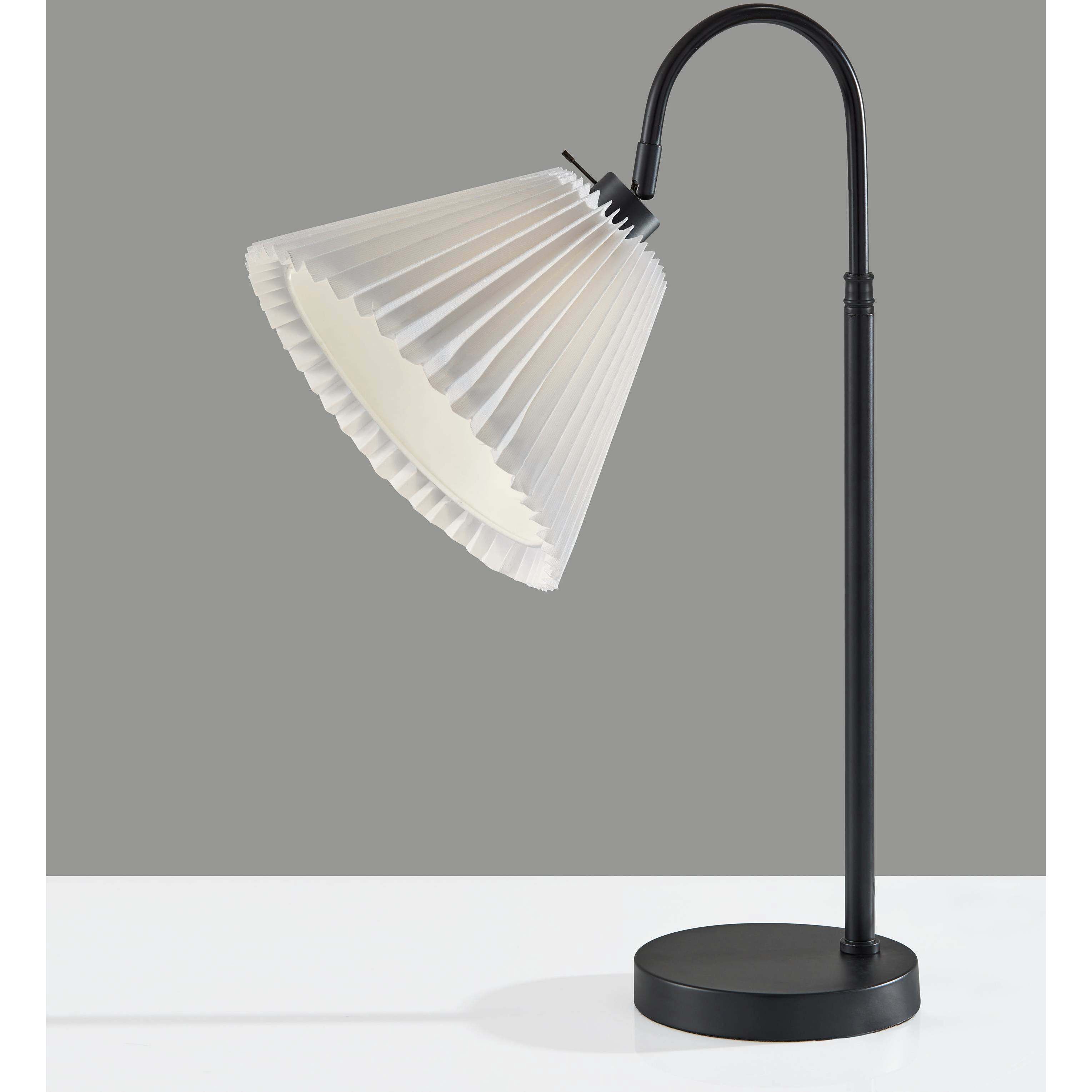 Thalia 25 inch 60.00 watt Black Table Lamp Portable Light, Simplee Adesso