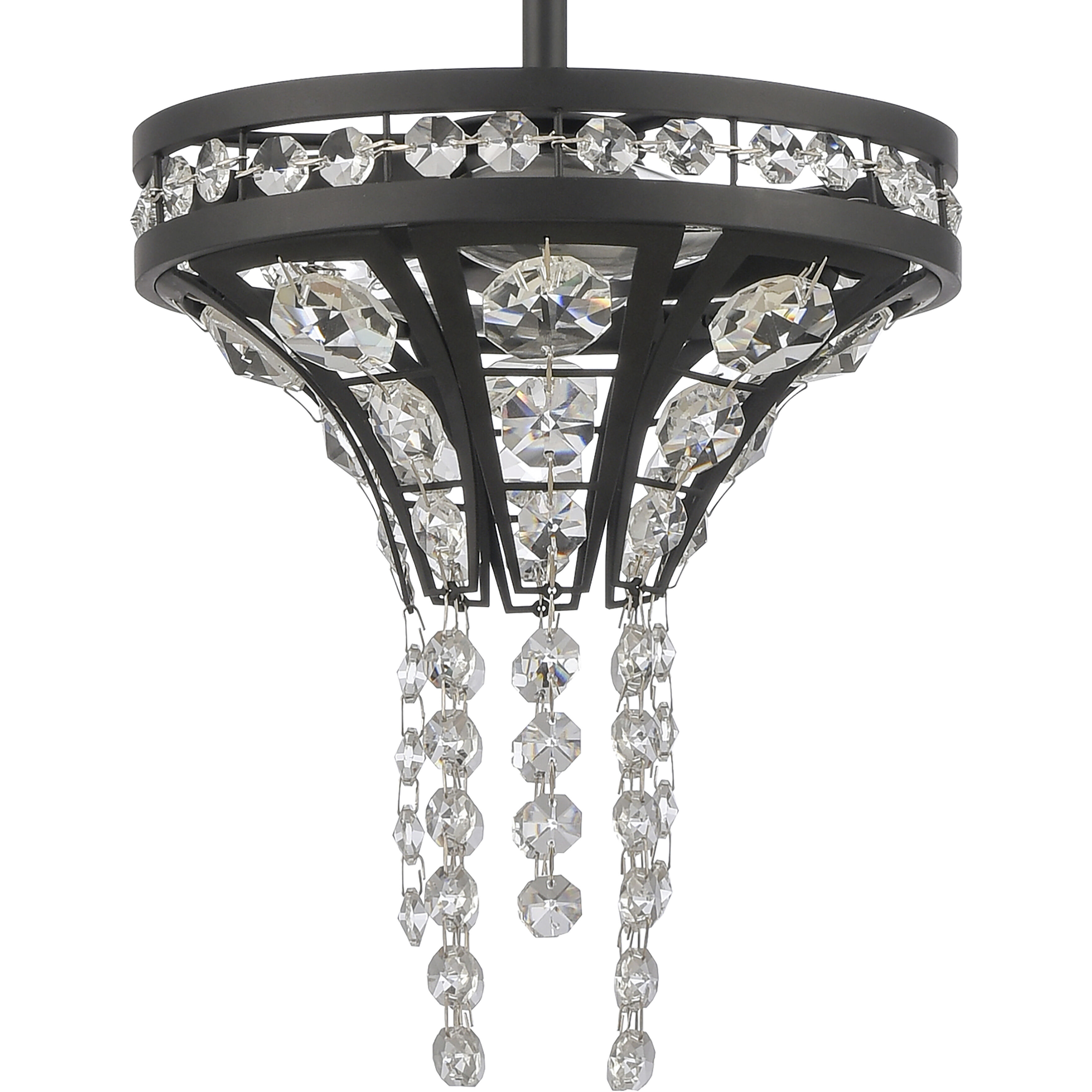 Fantania 2 Light 8 inch Matte Black Mini Pendant Ceiling Light