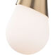 Cora 1 Light 5 inch Aged Brass Wall Sconce Wall Light