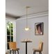 Solstice LED 15.75 inch Polished Brass Convertible Pendant Ceiling Light