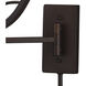 Elysburg 24 inch 150 watt Aged Bronze Swingarm Sconce Wall Light