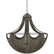 Eduardo 6 Light 30.25 inch Brass Chandelier Ceiling Light