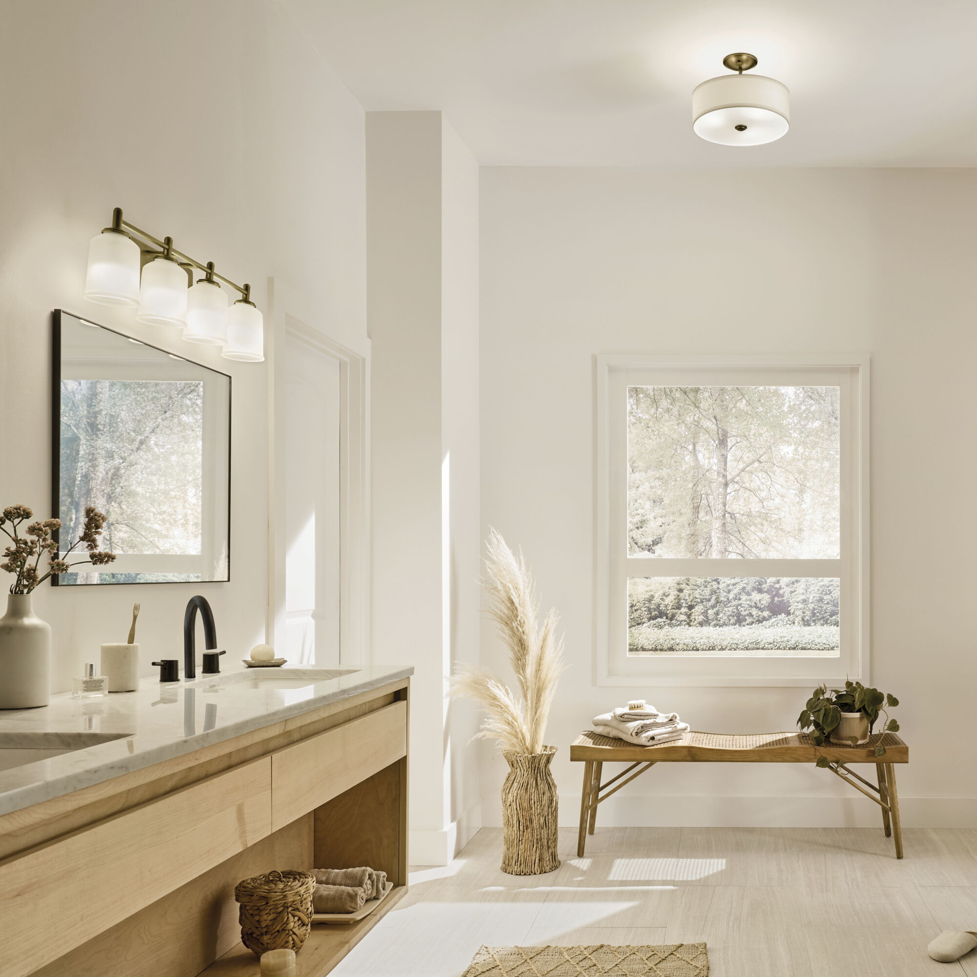 Bathroom flush mount light on sale