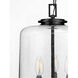 Winslett 3 Light Matte Black Pendant Ceiling Light