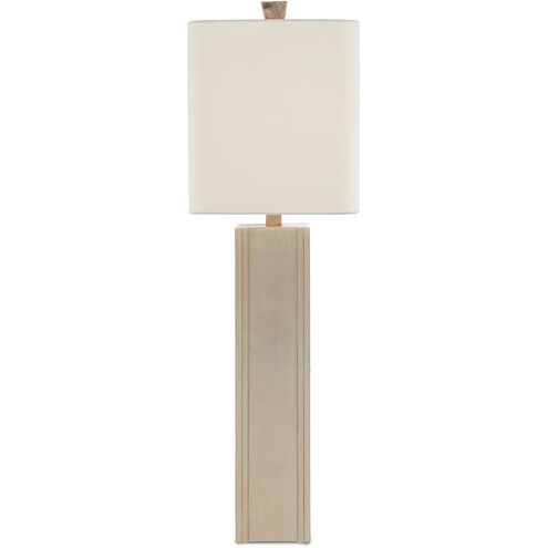 Calloway 33 inch 150 watt Light Mica/Silver Leaf Table Lamp Portable Light