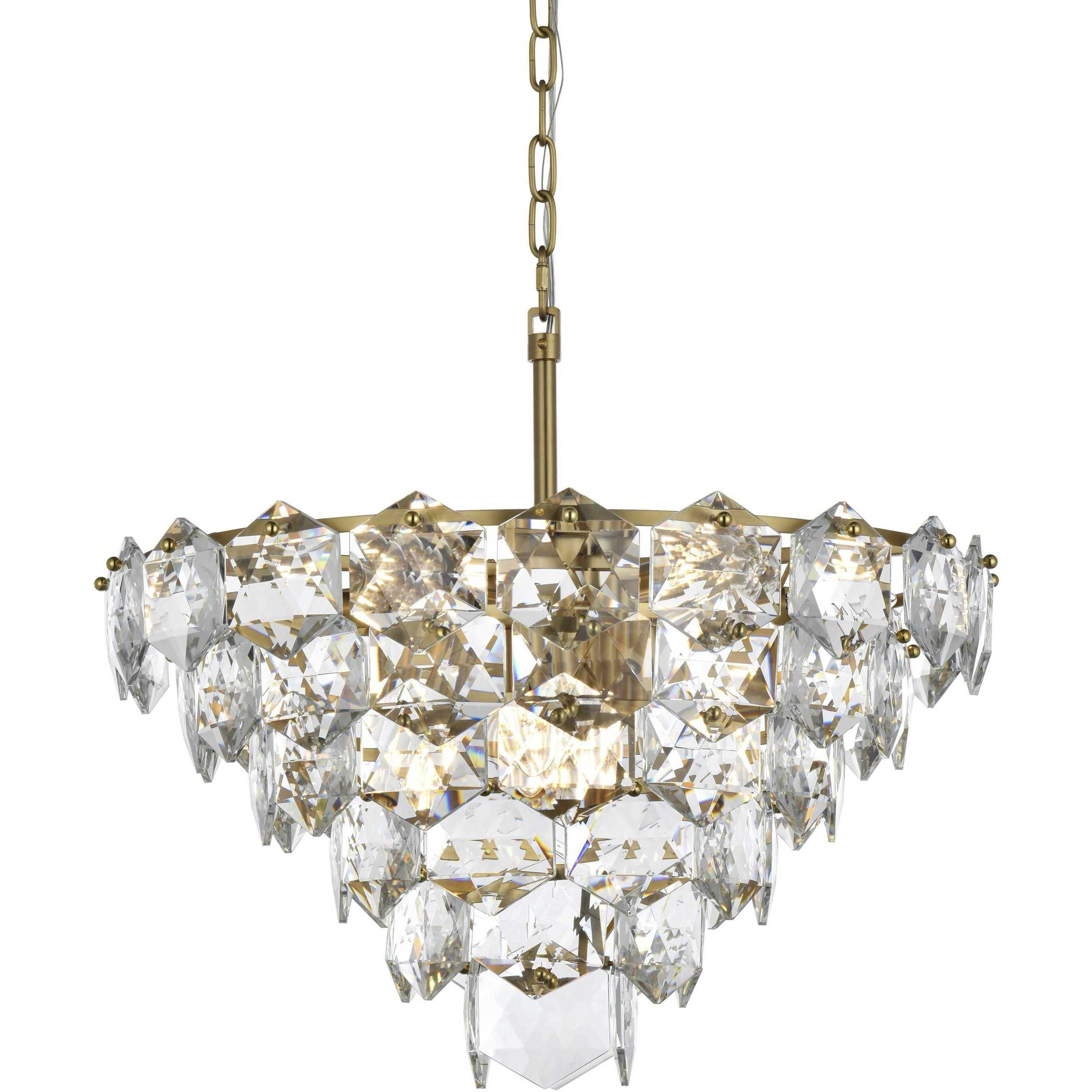 Adaline 11 Light 24 inch Satin Gold Chandelier Ceiling Light