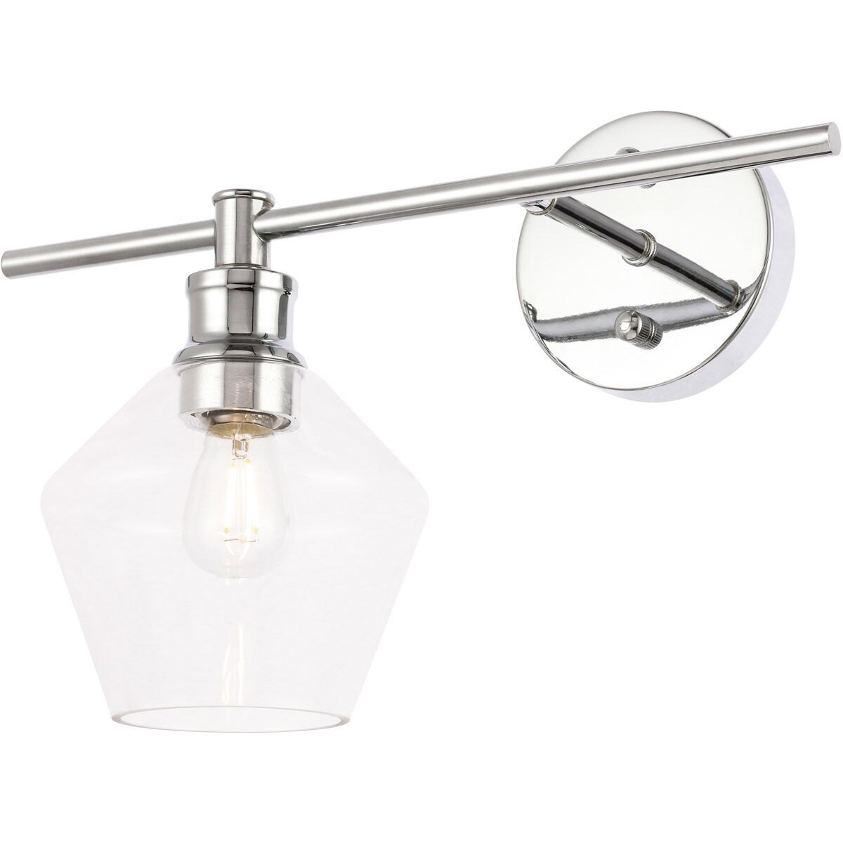 Gene 1 Light 14.7 inch Chrome Wall sconce Wall Light, Left